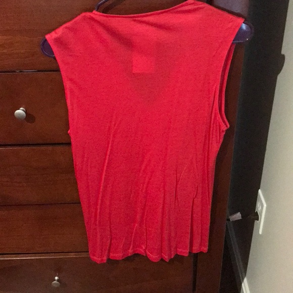 NWT Red V-Neck ruffle tank - Picture 2 of 4